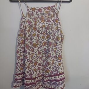 Boho Floral Tank Top-Size XXL